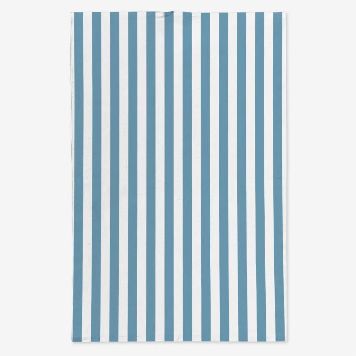 Lniany ręcznik kuchenny - błękitne paski - 2 cm