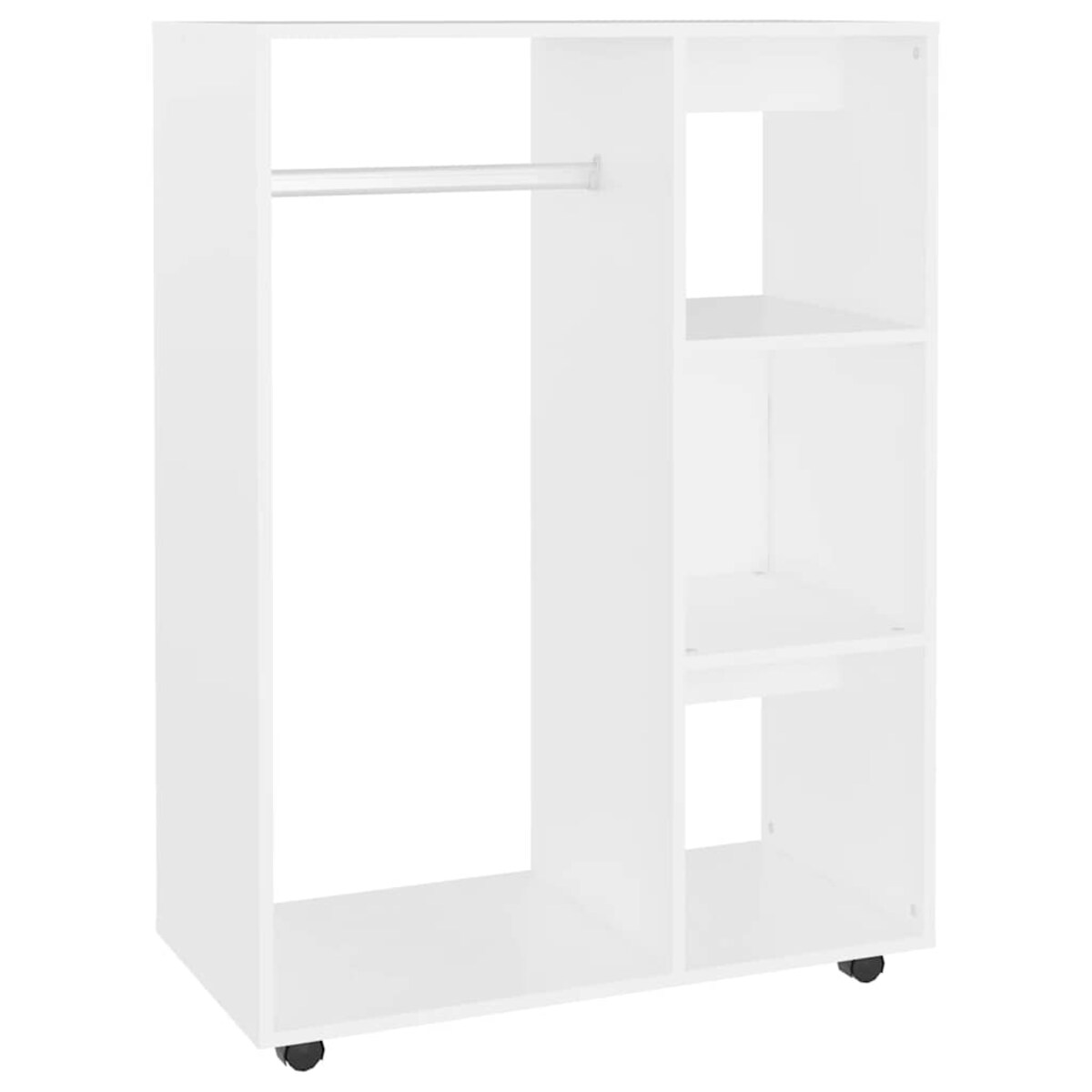 vidaXL Szafka, biała, 80x40x110 cm, materiał drewnopochodny
