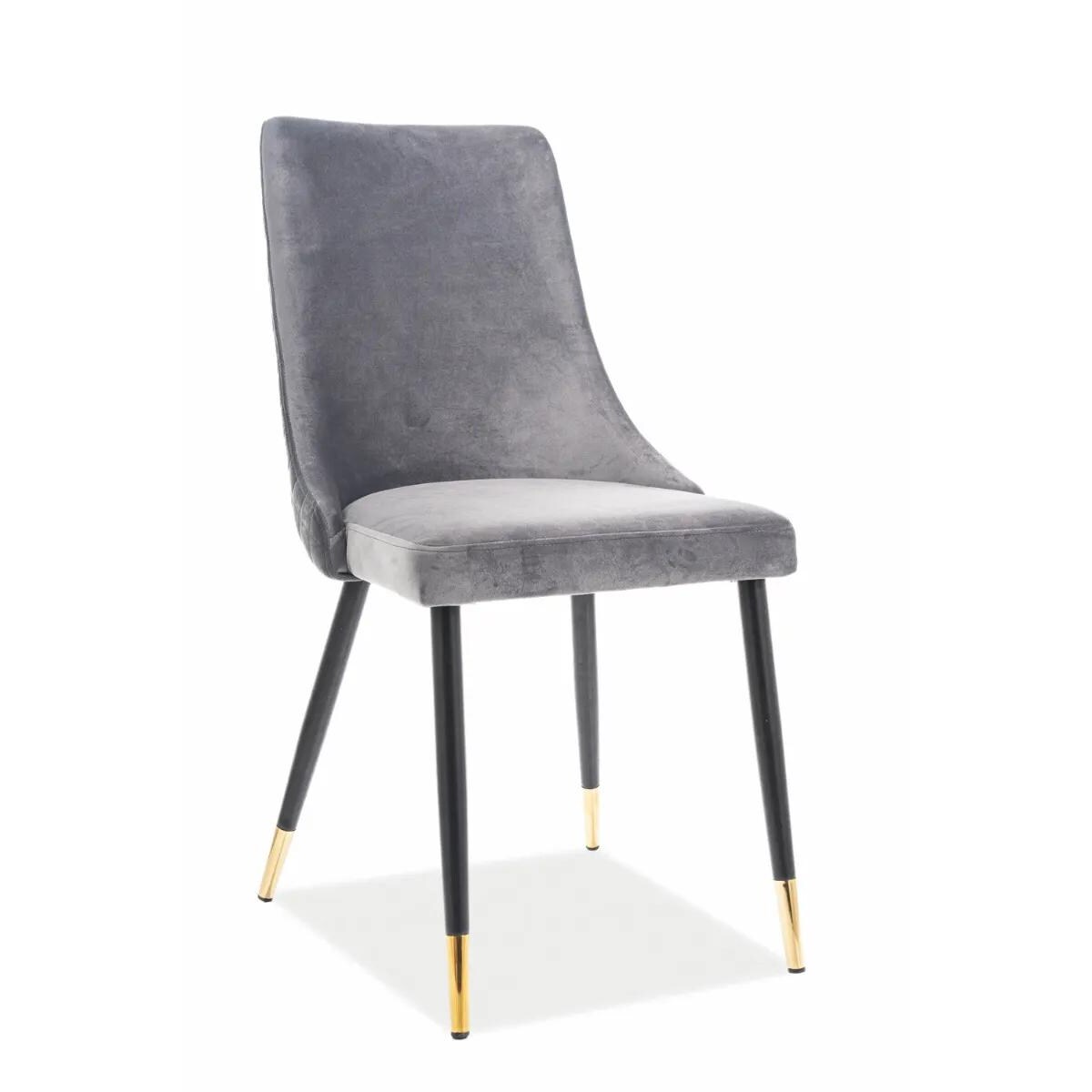 Krzesło PIANO VELVET szare