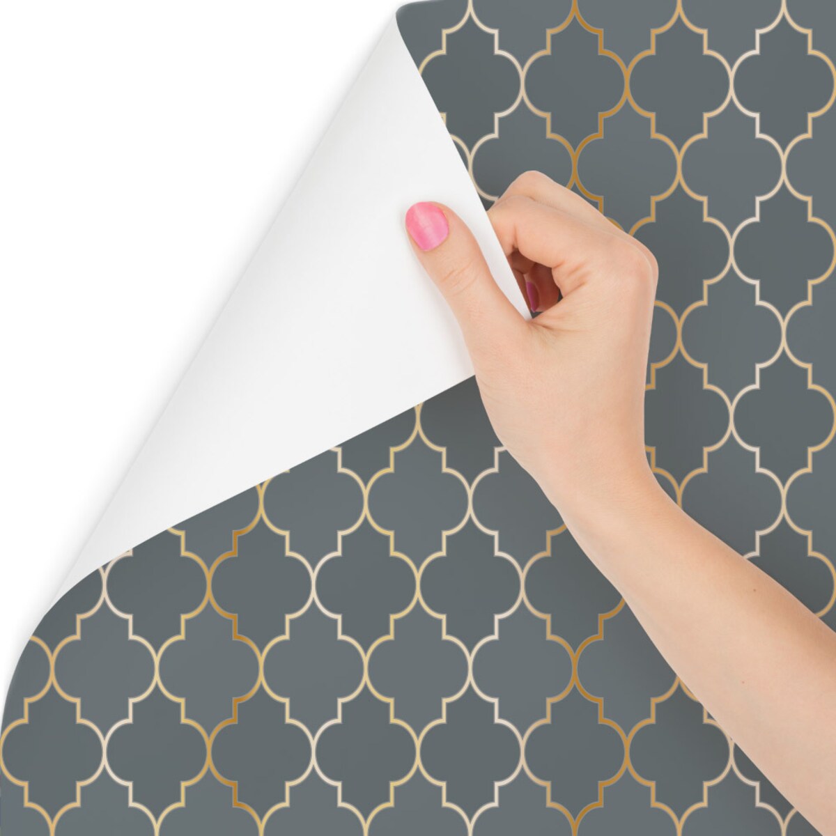 Tapeta Do Salonu Ornamenty Styl Glamour Abstrakcja Wzór Geometryczny