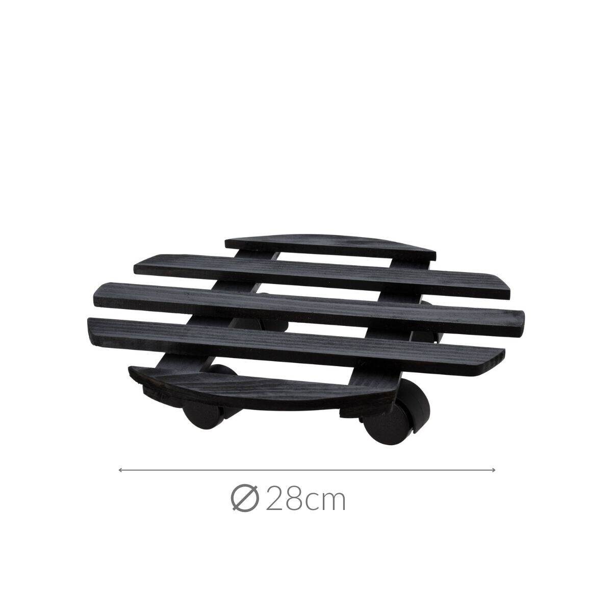 Podstawka na kółkach pod donicę, Ø 28 cm