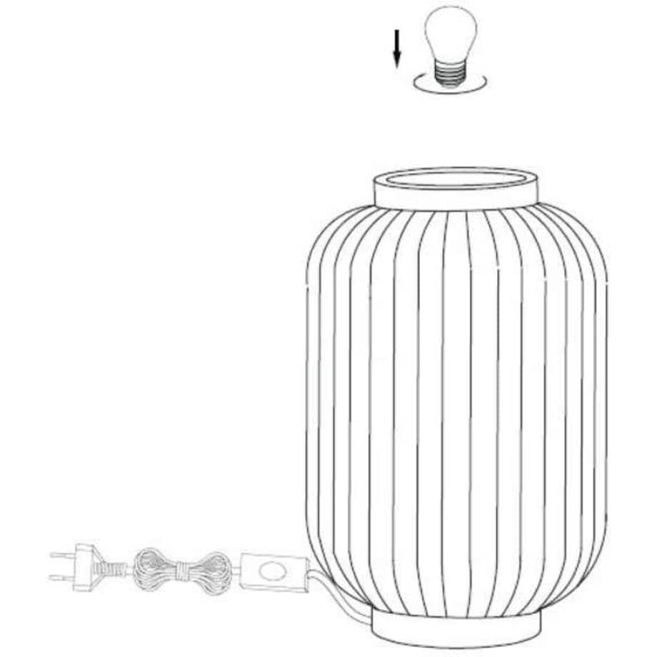 Stojąca LAMPKA stołowa GOSSE 13535/34/31 Lucide porcelanowa LAMPA plisowana angielska biała