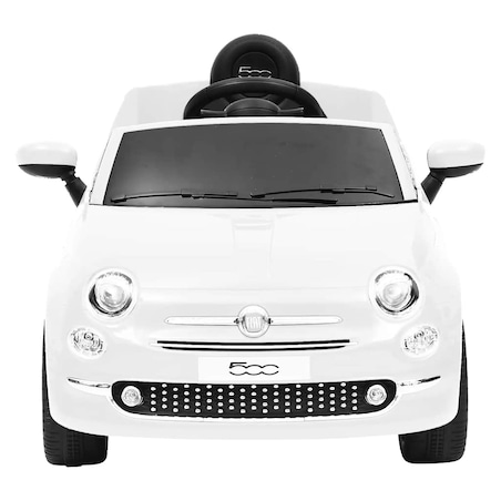 vidaXL Elektryczny samochód jeździk Fiat 500, biały