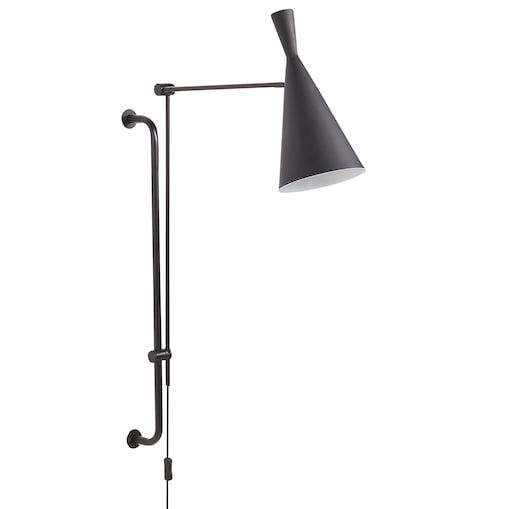 Lampa ścienna MARISA Czarny Metal Regulowana