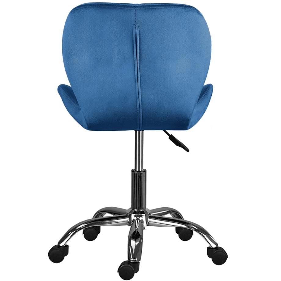 Krzesło biurowe obrotowe regulowane welurowe pikowane