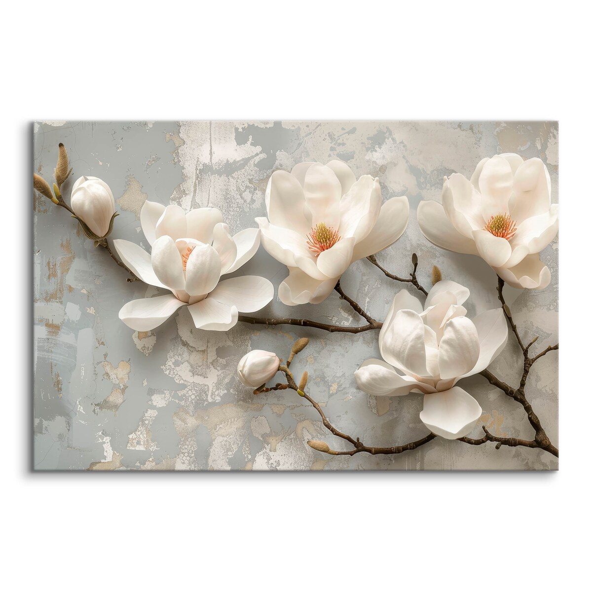 Obraz na płótnie Białe magnolie 100x70cm