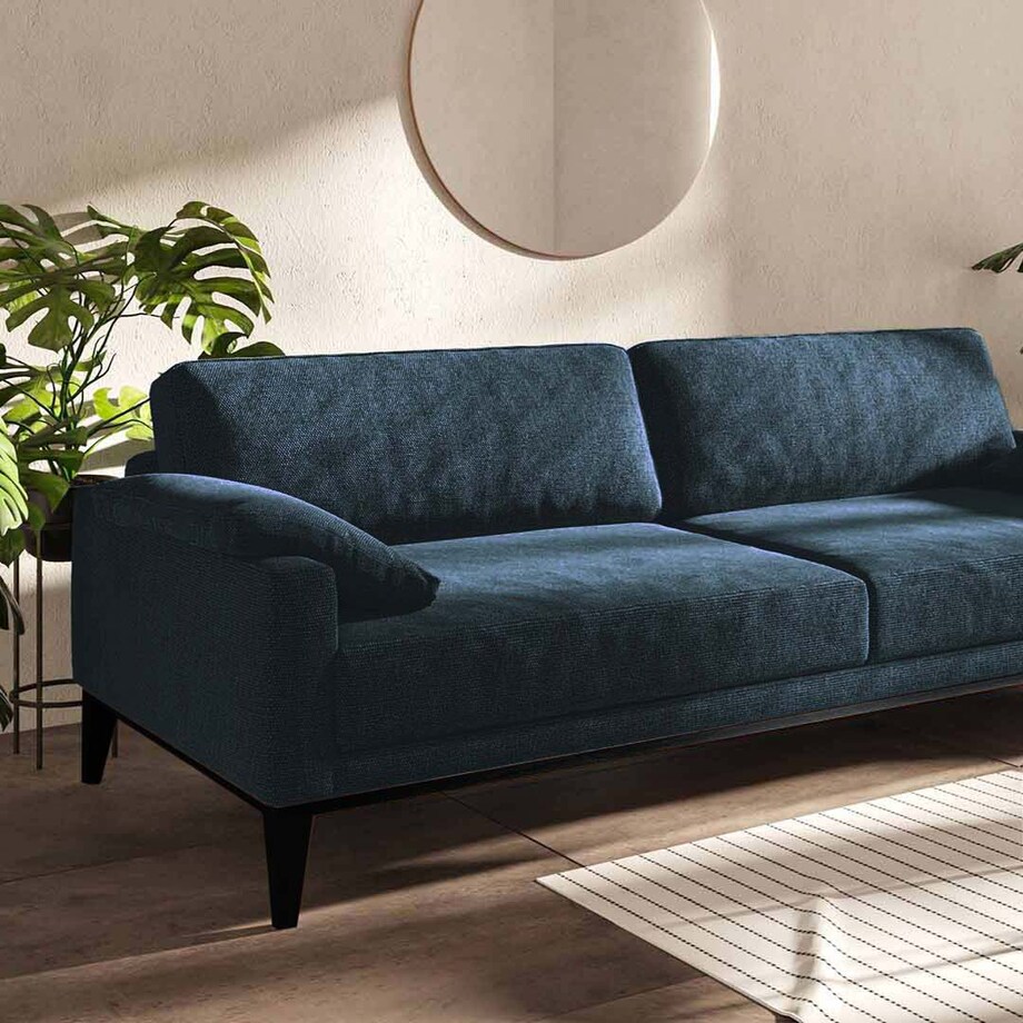 Sofa 3-osobowa Musso - ciemnogranatowa