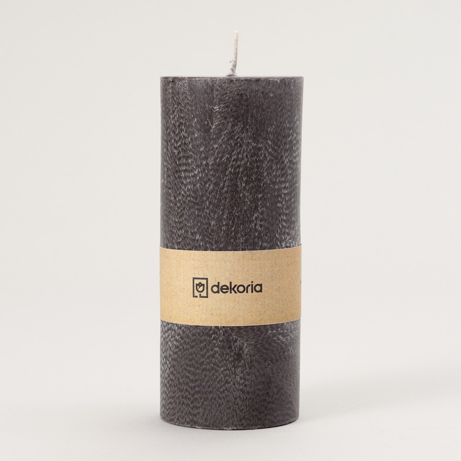 Świeca zapachowa palmowa walec Black, 6,5x6,5x16 cm