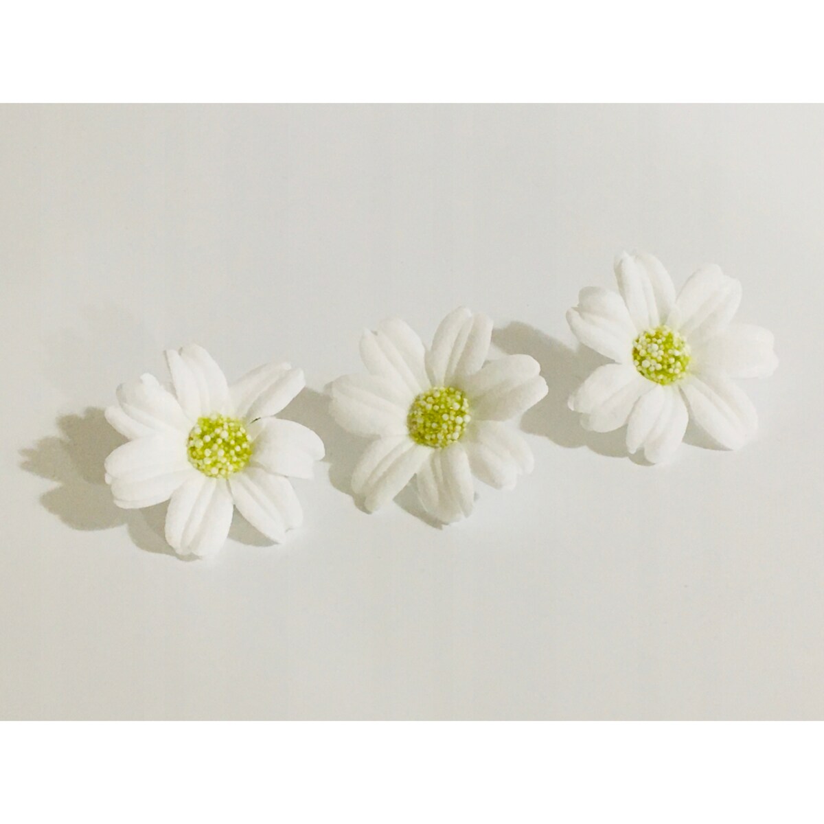 STOKROTKA BIAŁA 3x kwiaty mydlane do bukietów dekoracji boxy flower 4cm