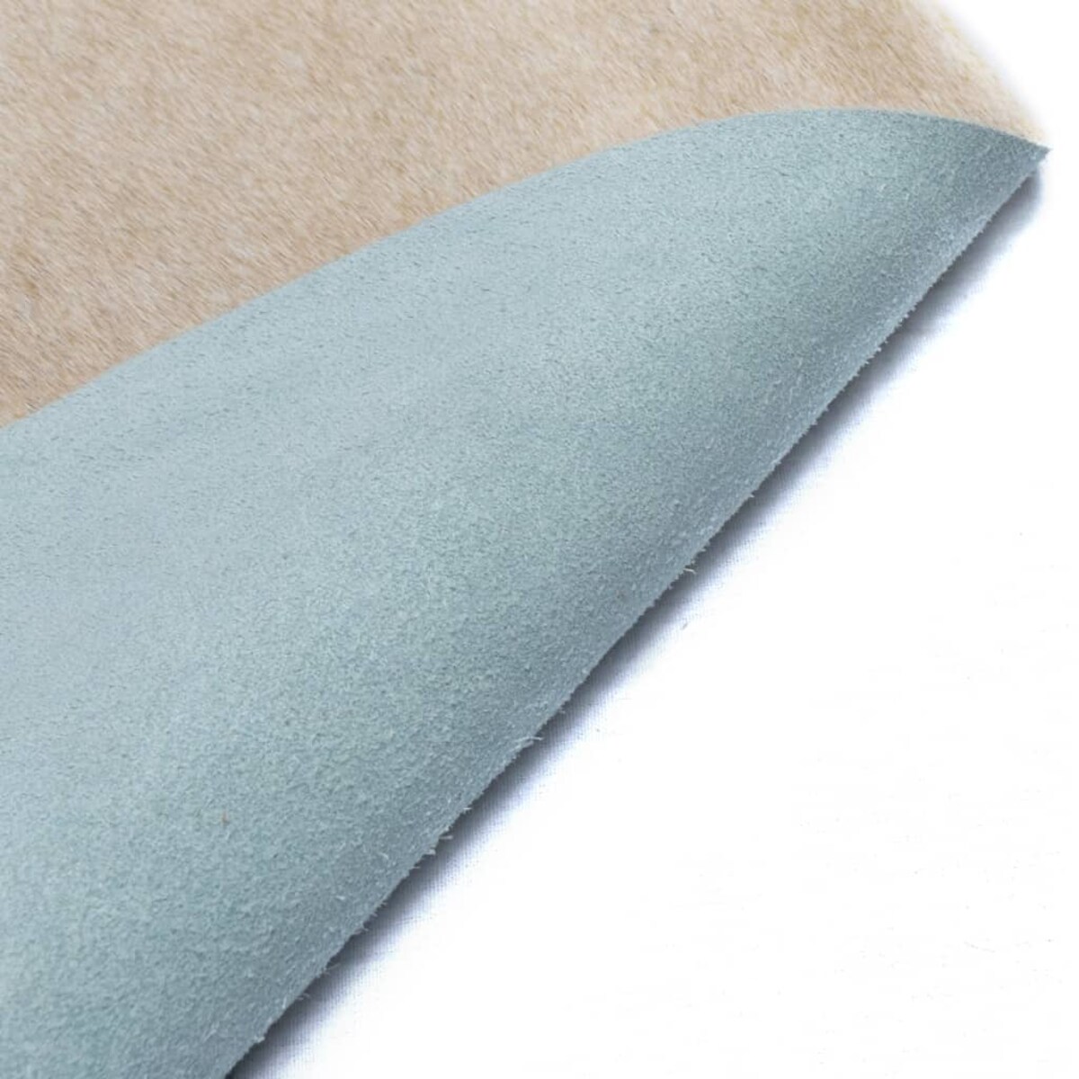 vidaXL Dywan z bydlęcej skóry, 150 x 170 cm, beżowy