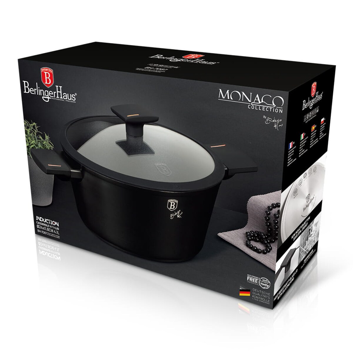 Garnek z powłoką tytanową 24cm 4.1L BERLINGER HAUS Monaco