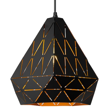 Lampa Sufitowa Wisząca Geometryczna Loft Czarna