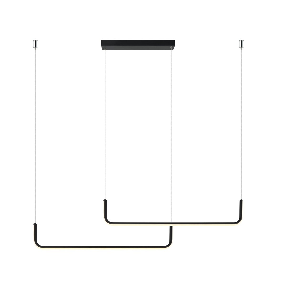 Lampa wisząca Malawi 2xLED czarna LP-1015/2P basic