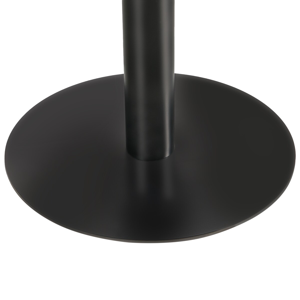 Stół barowy MORELLA Czarny/ ciemny brąz 60 cm 60 cm