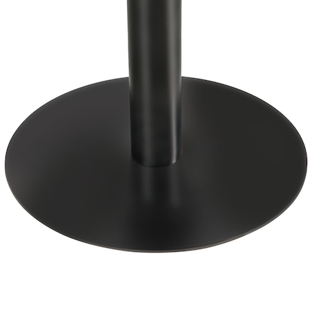 Stół barowy MORELLA Czarny/ ciemny brąz 60 cm 60 cm