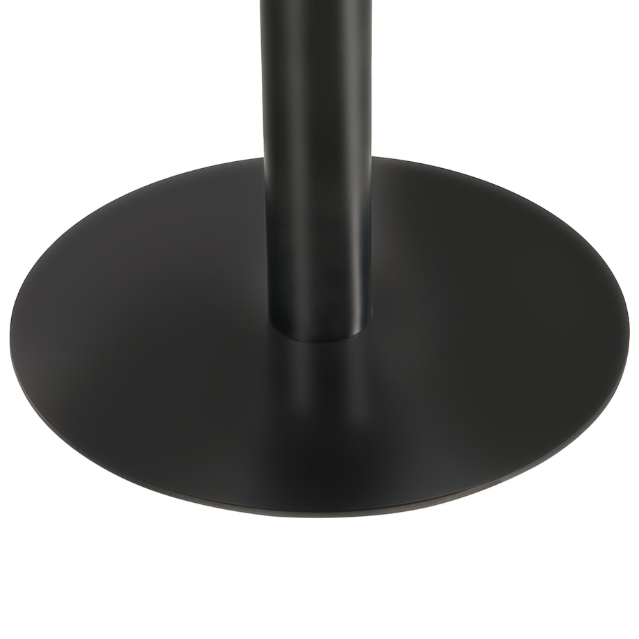 Stół barowy MORELLA Czarny/ ciemny brąz 60 cm 60 cm