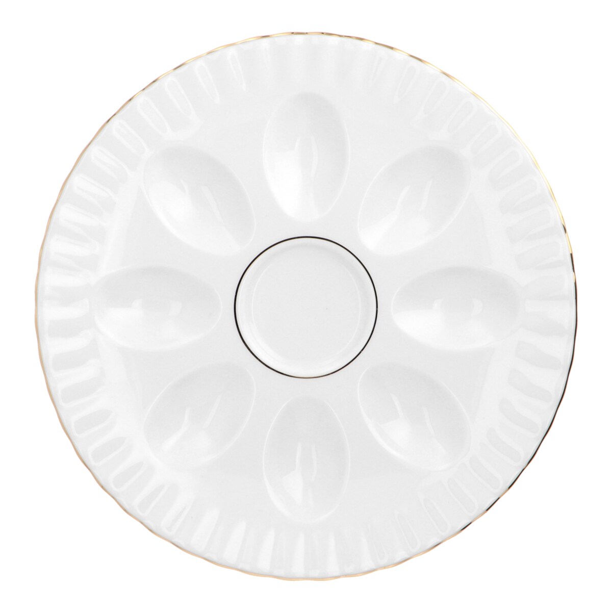 Półmisek okrągły do jaj 21 cm Iwona Złota Linia B014