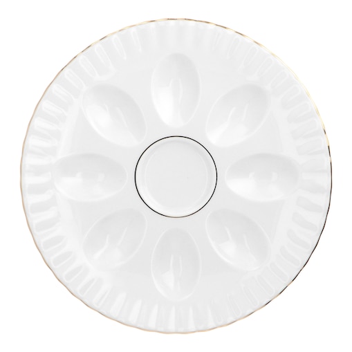 Półmisek okrągły do jaj 21 cm Iwona Złota Linia B014