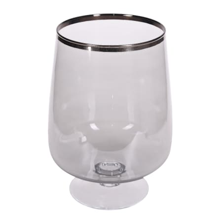 ŚWIECZNIK PURE SILVER 24X24X33CM