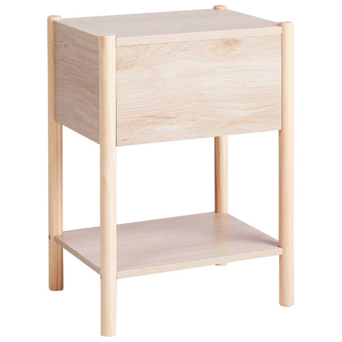 Szafka nocna 1 szuflada HOLDERVILLE Jasnobrązowy