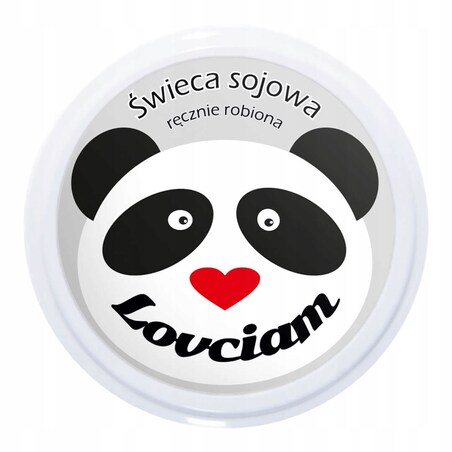 Naturalna świeca sojowa zapachowa "LOVCIAM" romantyczny prezent upominek na walentynki rocznice dla chłopaka dziewczyny niej niego żony męża kobiety faceta mężczyzny narzeczonej