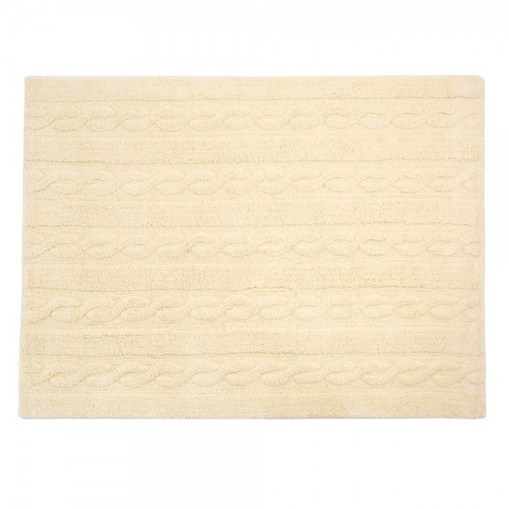 Dywan Bawełniany Trenzas Soft Vanilla 80x120 cm Lorena Canals