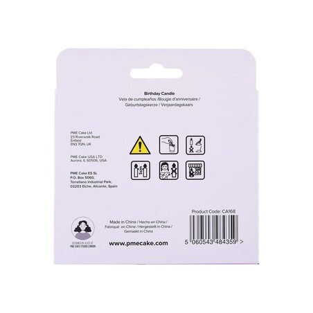 PME Dekoracyjna świeczka Happy Birthday 10 x 5 cm