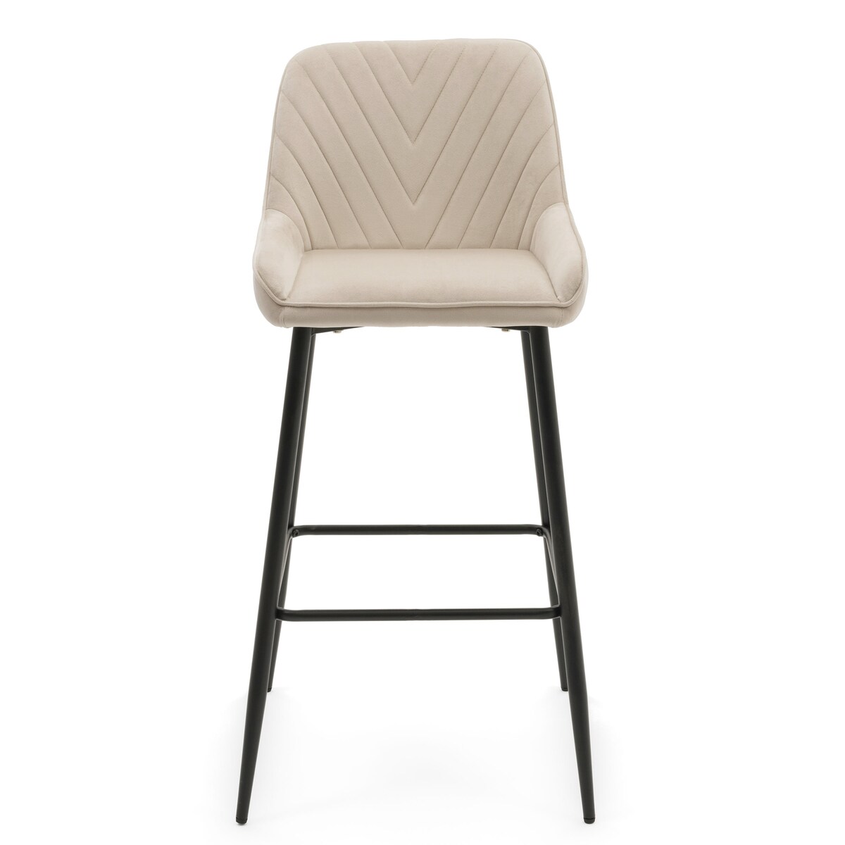 Hoker tapicerowany welurowy do salonu jadalni barowy glamour VASTO