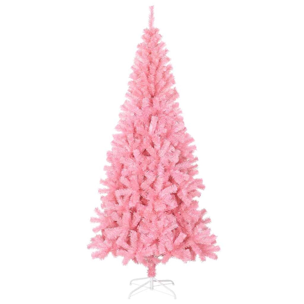 vidaXL Sztuczna choinka ze stojakiem, różowa, 180 cm, PVC