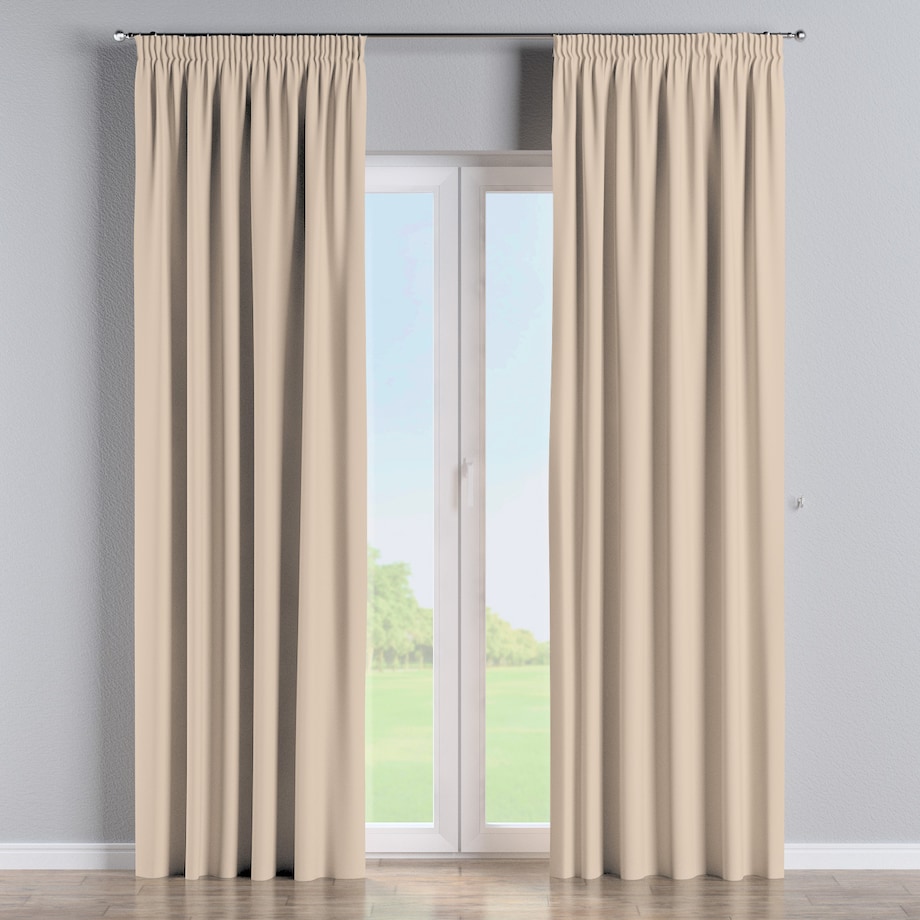 Zasłona na taśmie marszczącej 1 szt. 130x245 kremowy beż