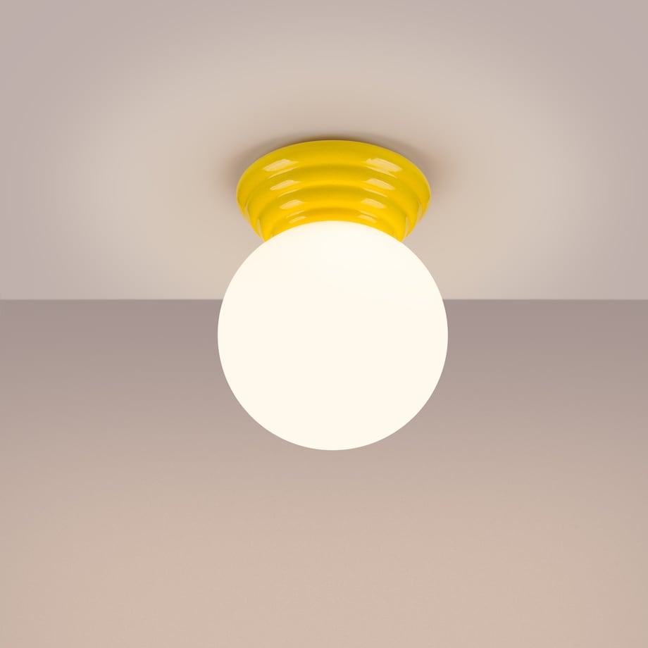Plafon ZORI żółty IP44