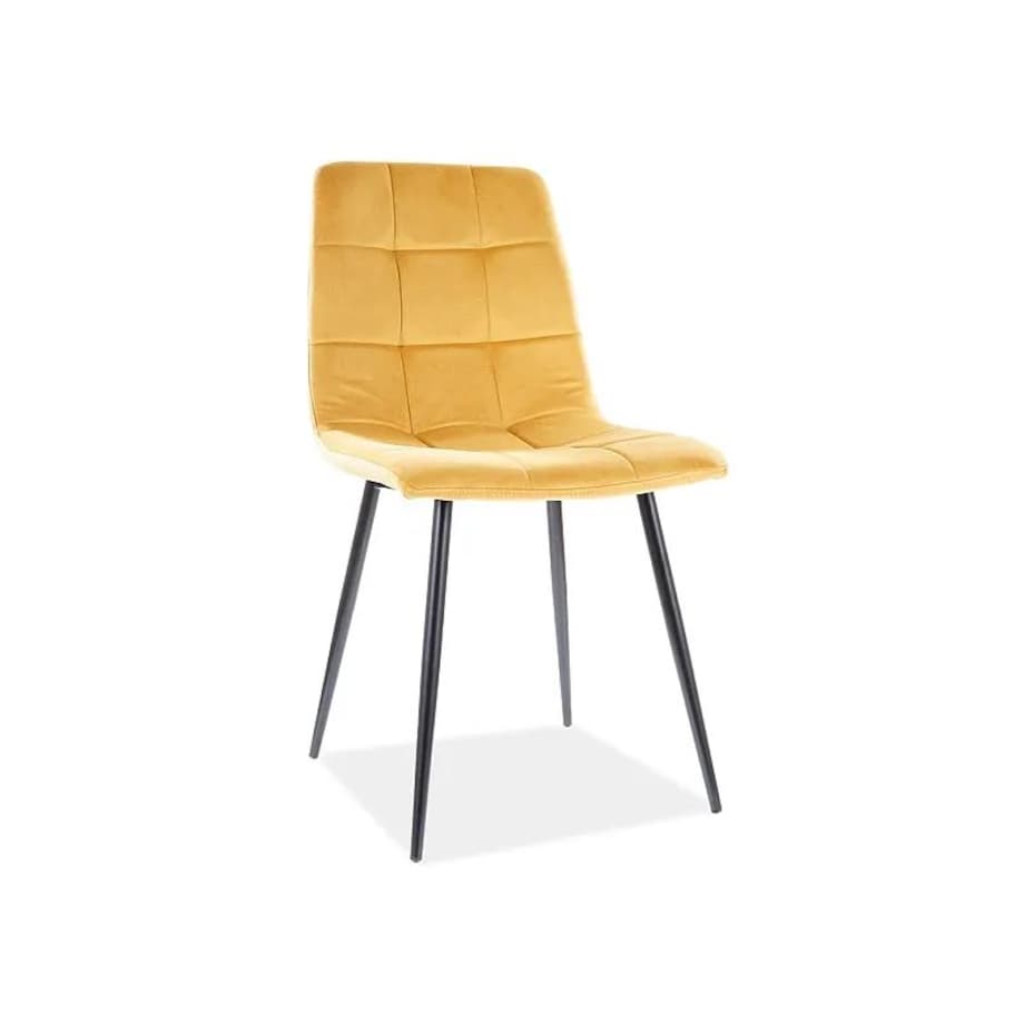 Krzesło tapicerowane MILA VELVET curry - powystawowe