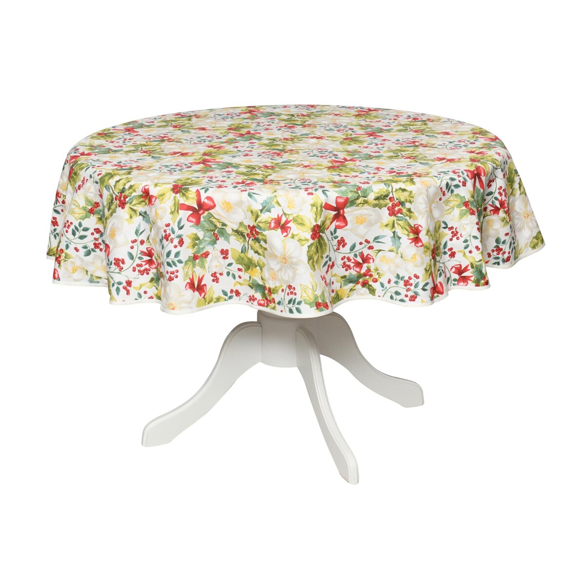 Obrus Very Holly okrągły - Średnica ok. ⌀ 140 cm - idealny dla 4 osób