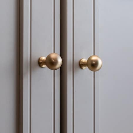 Gałka do mebli złota uchwyt meblowy okrągły klasyczny szczotkowany 23mm