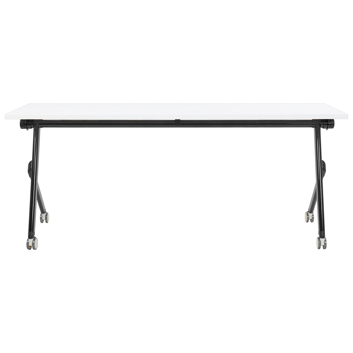 Składane biurko BENDI Biały 180 cm 60 cm z kółkami
