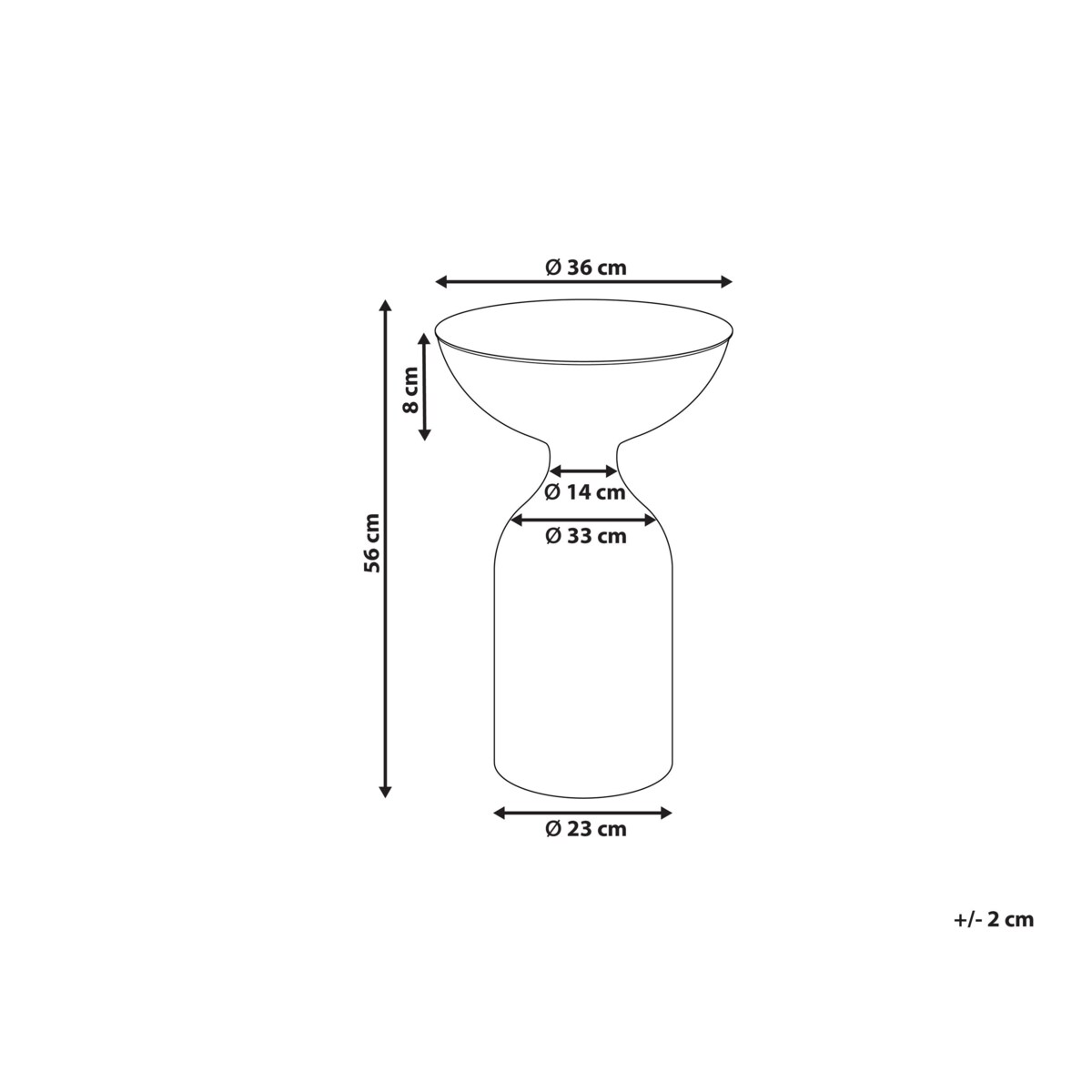 Stolik pomocniczy COTA Metal Czarny