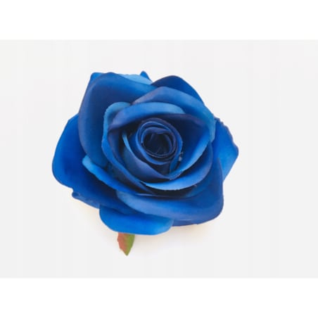 NIEBIESKA RÓŻA SZTUCZNA do kompozycji stroika święta zmarłych bukiet grób