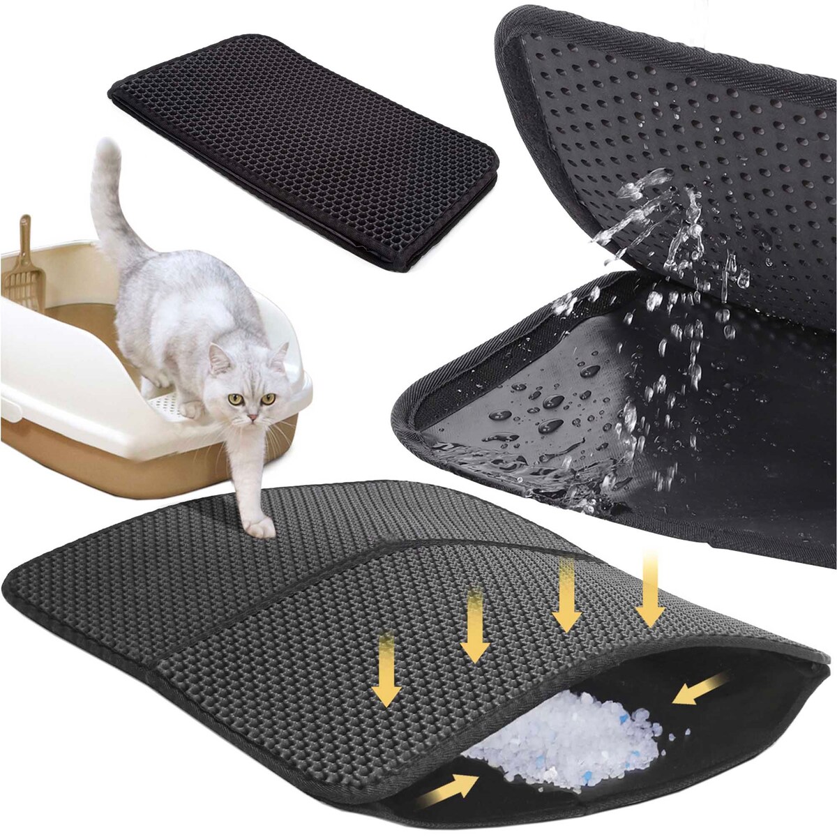 Mata Wycieraczka Do Kuwety Dla Kota Antypoślizgowa