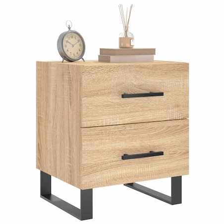 vidaXL Szafka nocna, dąb sonoma, 40x35x47,5 cm materiał drewnopochodny