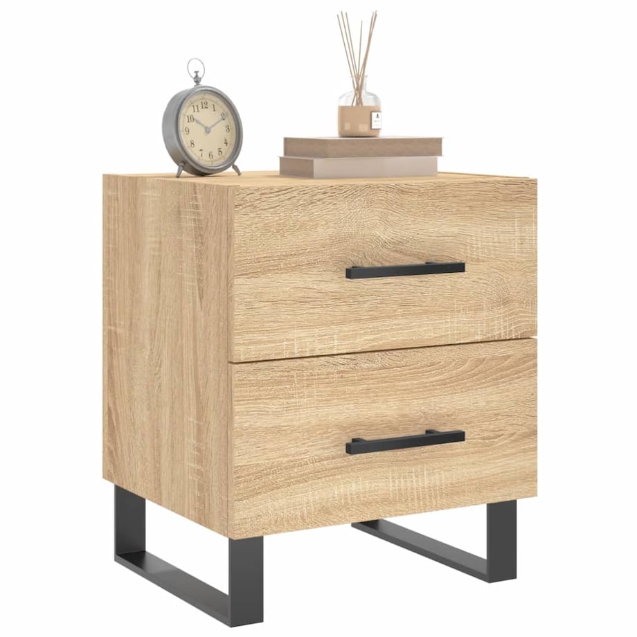 vidaXL Szafka nocna, dąb sonoma, 40x35x47,5 cm materiał drewnopochodny