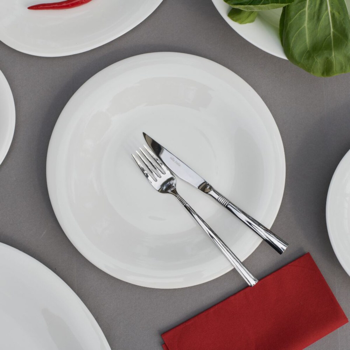 VILLA ITALIA Talerz płytki porcelanowy 28 cm NAOMI WHITE