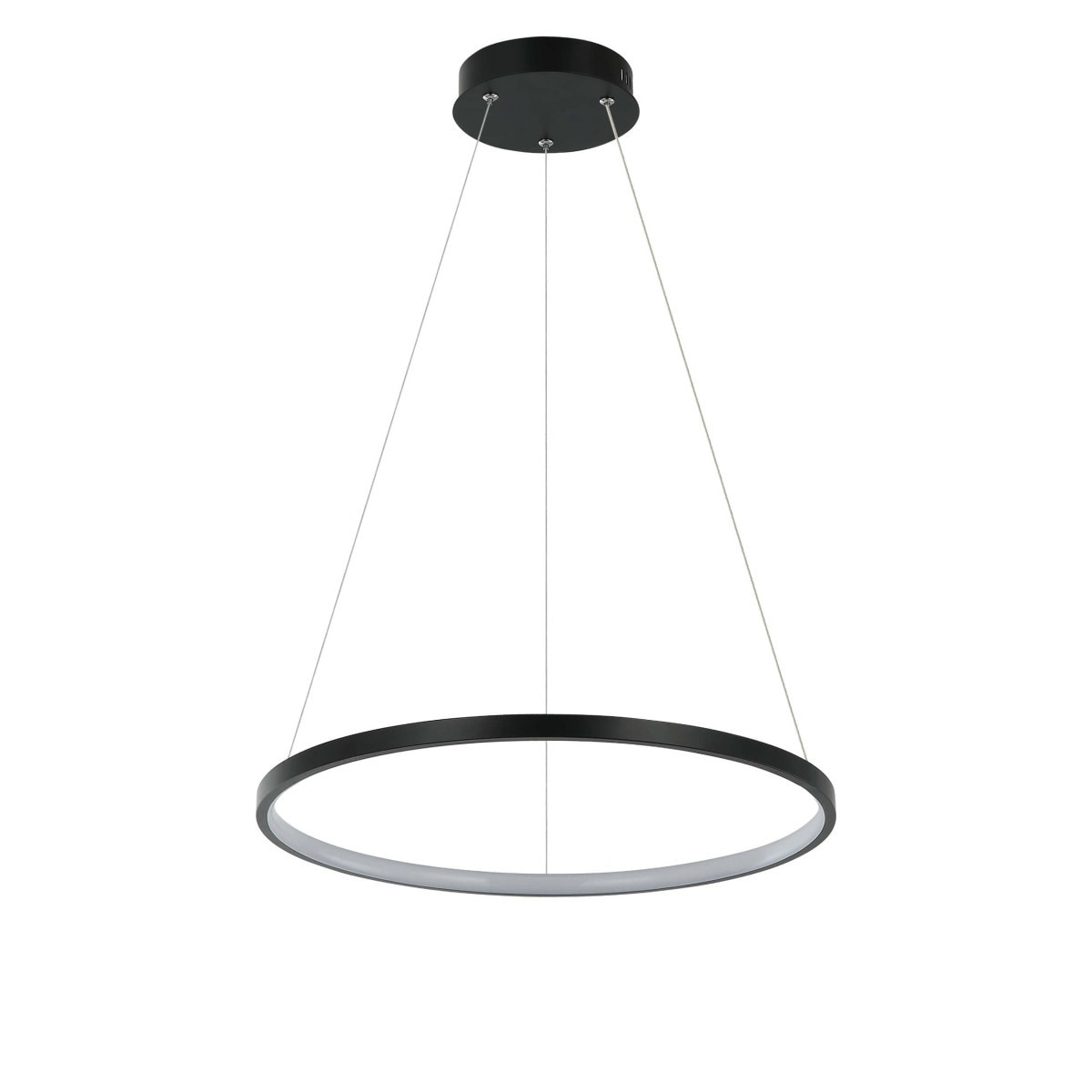 Lampa sufitowa wisząca Light Prestige Ring czarny LED CCT 3000K/4000K/6000K (regulowana) 1 szt.