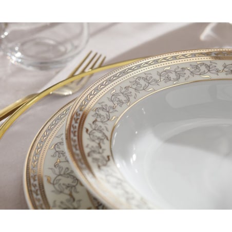 Zestaw talerzy dla 6 osób 18 el. Margaret Arabella G670