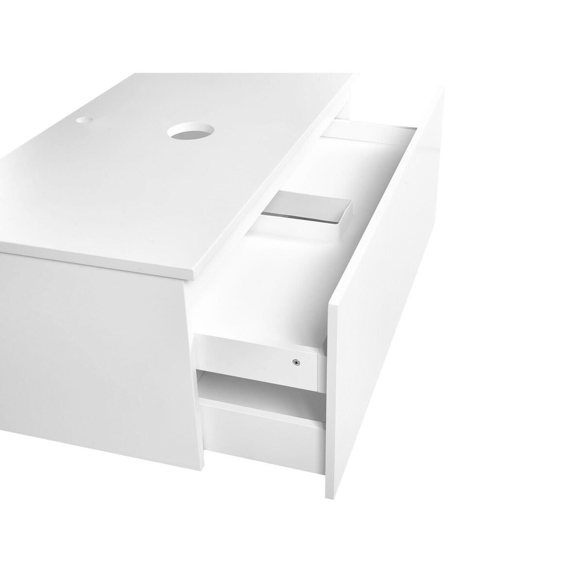 Szafka łazienkowa wisząca 100 x 52 cm biała ALZIRA