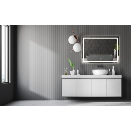 LUSTRO ŚCIENNE LED 80x60cm P10407