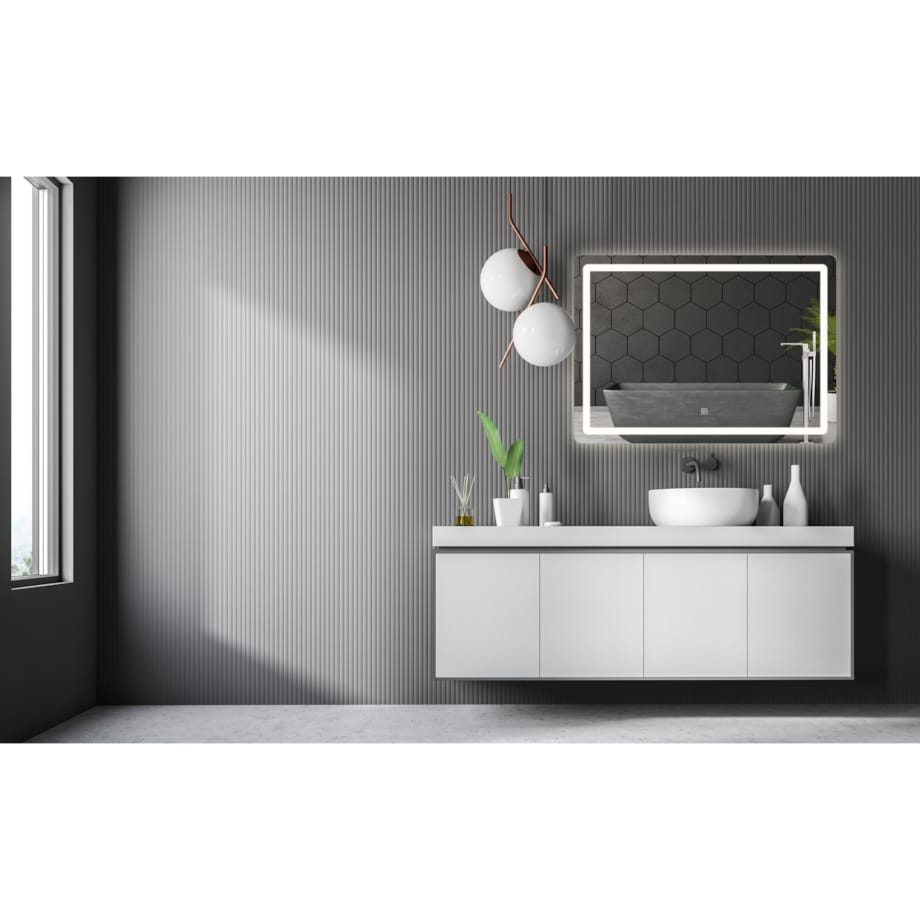 LUSTRO ŚCIENNE LED 80x60cm P10407