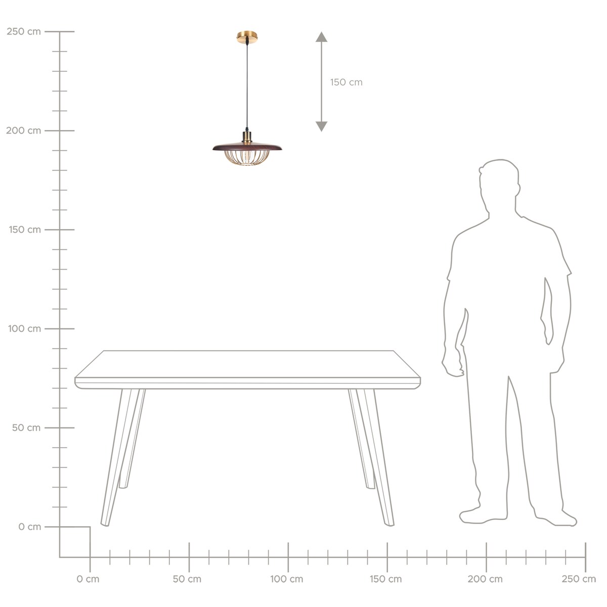 Lampa wisząca TORDILLO Metal Złoty