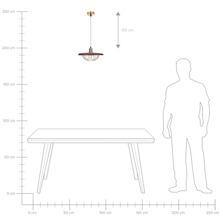 Lampa wisząca TORDILLO Metal Złoty
