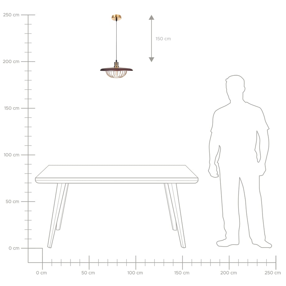 Lampa wisząca TORDILLO Metal Złoty