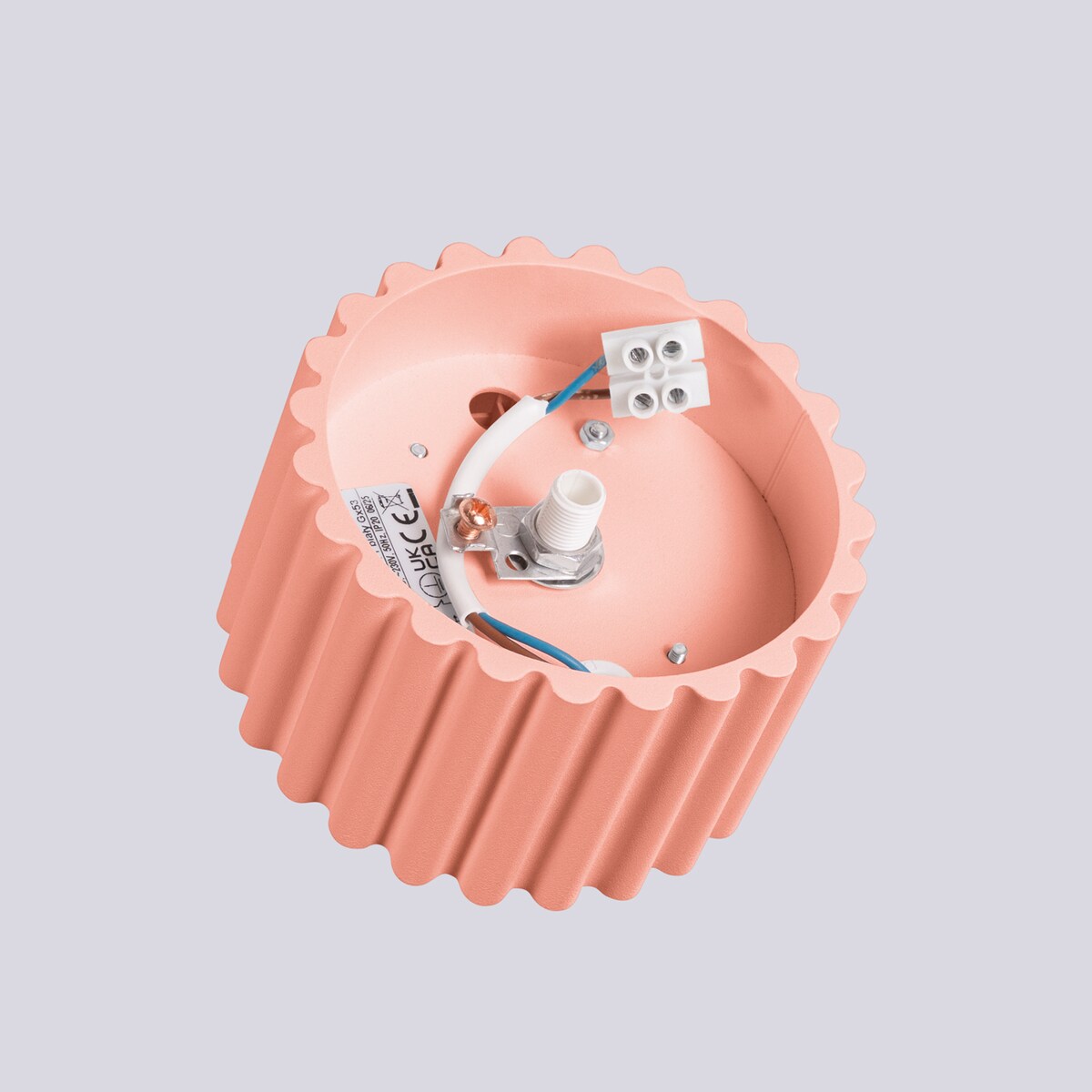 Plafon AURA 1 brzoskwiniowy Gx53